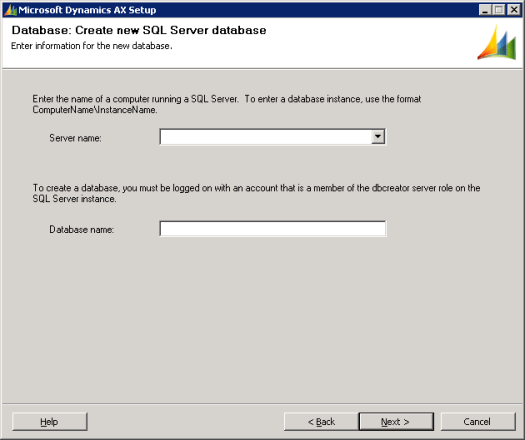 Microsoft Dynamics AX Setup