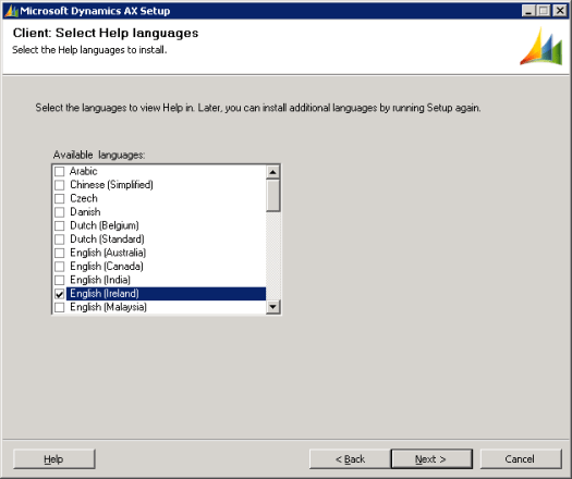 Microsoft Dynamics AX Setup
